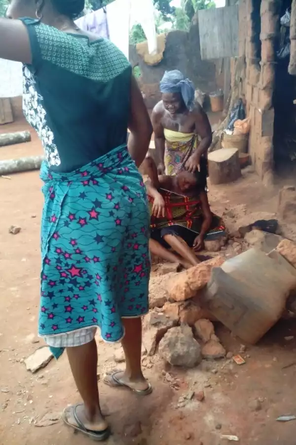 Pics: Woman Stripped Unclad, Faints & Rushed To Hospital During Fight With Neighbor